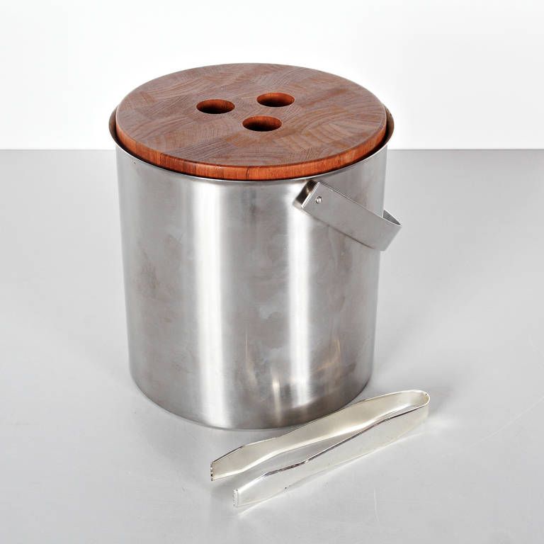 Arne Jacobsen Teak Ice Bucket (Large)