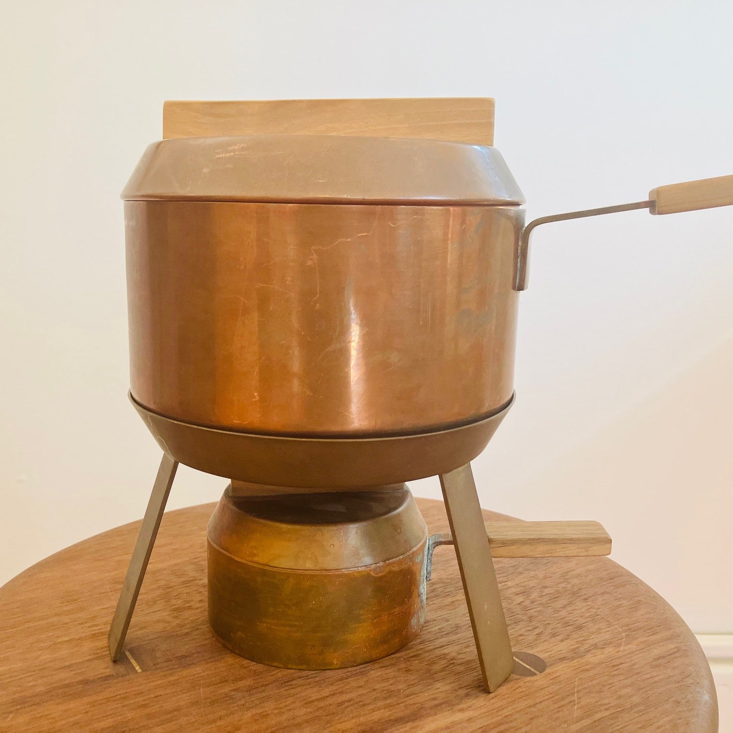 Carl Auböck Fondue Pot and Warmer
