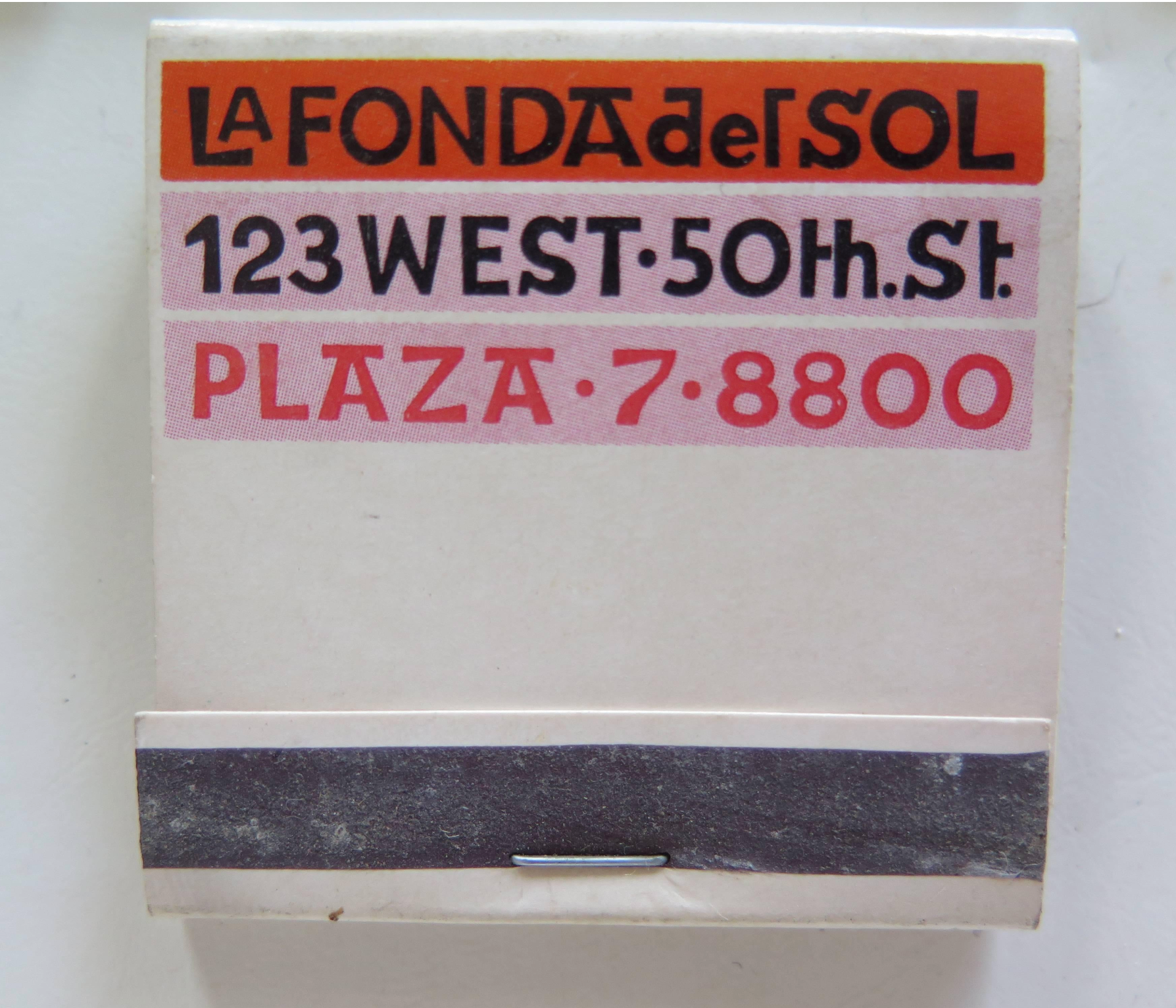 Alexander Girard - La Fonda del Sol Matchbook