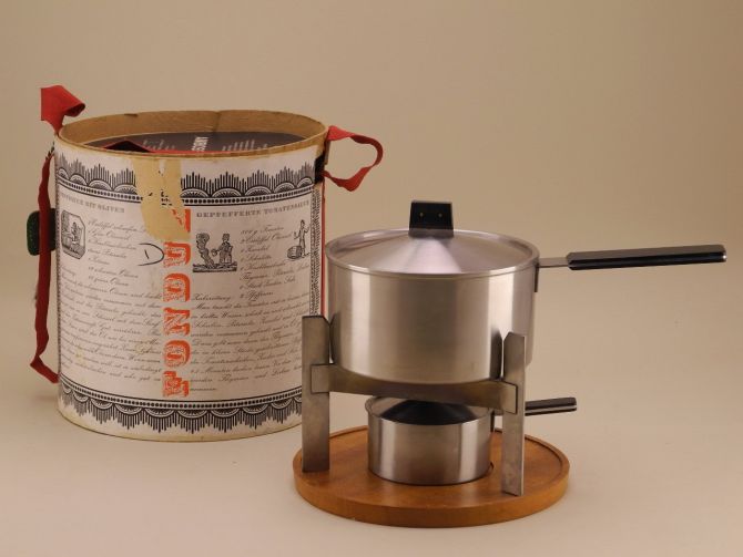 Carl Auböck  for Amboss - Stainless Steel Fondue Pot and Warmer