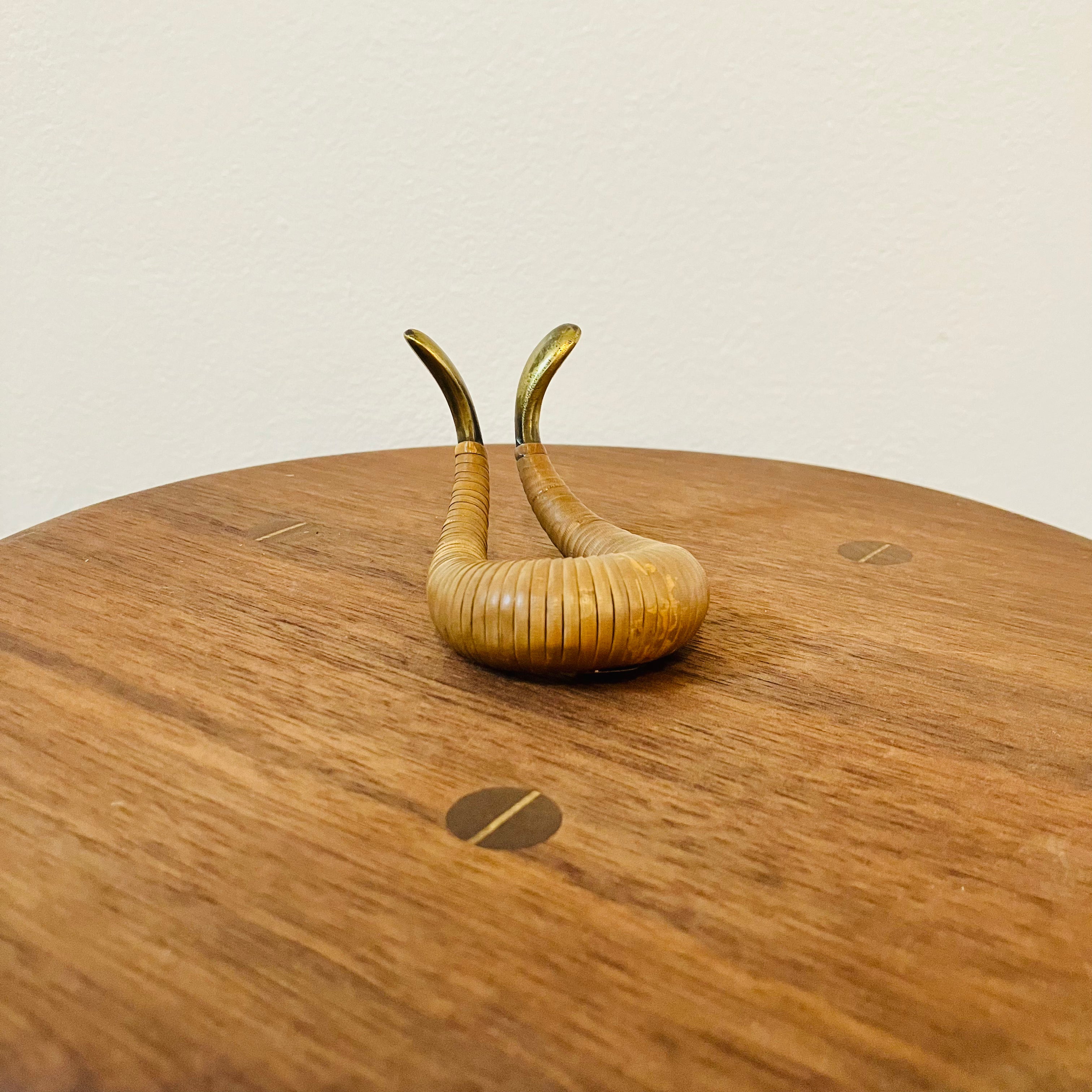 Carl Auböck Brass And Leather Pipe Rest