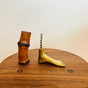 Foot Corkscrew Brass/Bamboo