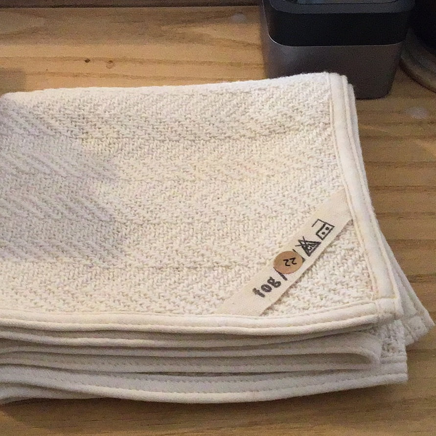Fog Linen Herringbone Hand Towel