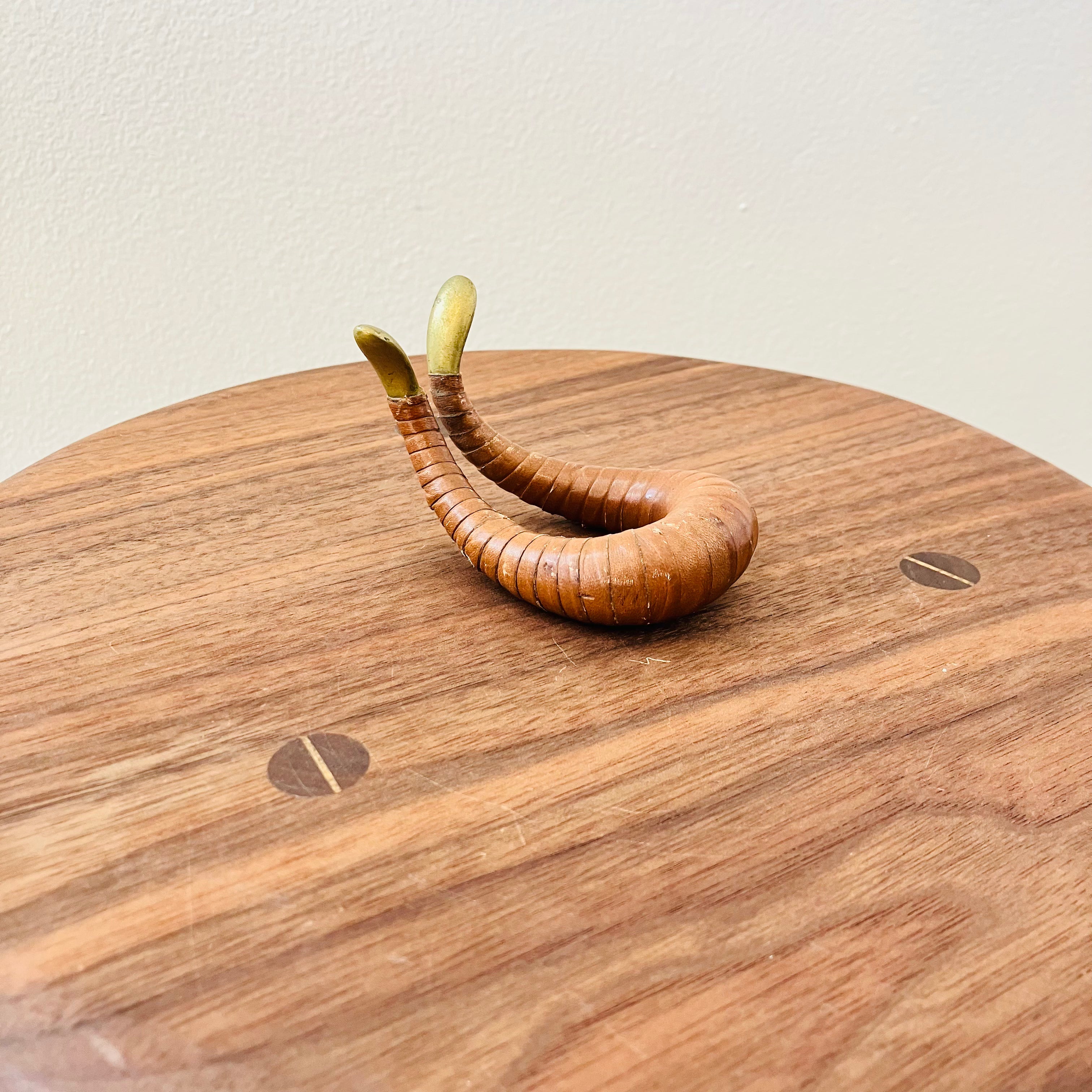 Carl Auböck Brass and Leather Pipe Rest